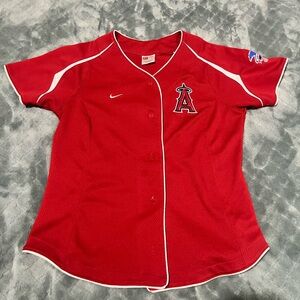 Nike Red Angels Jersey with White Trim S
